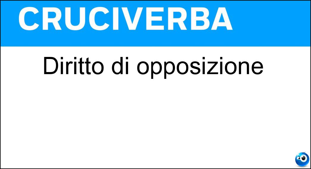 diritto opposizione