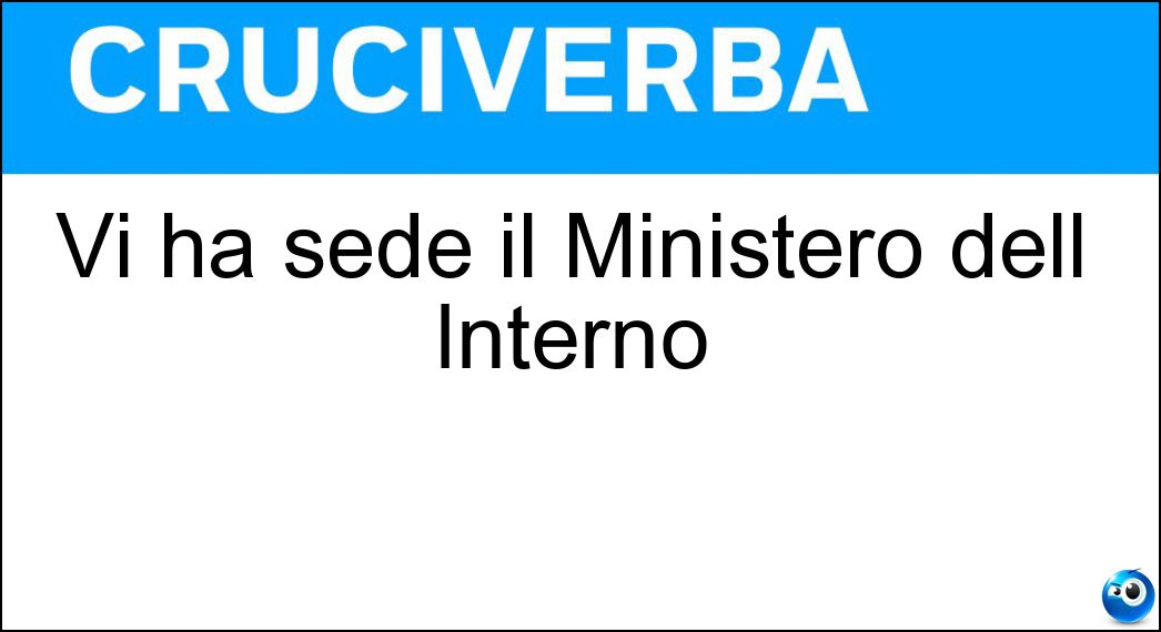 sede ministero