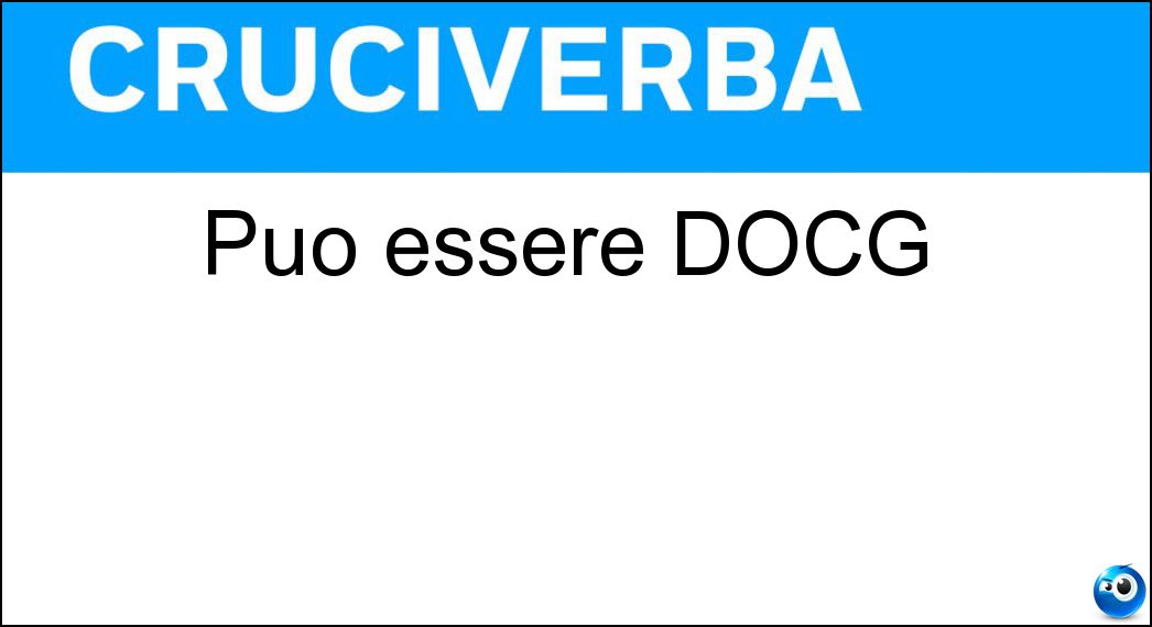 essere docg