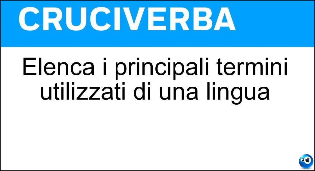 elenca principali