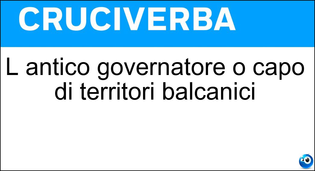 antico governatore