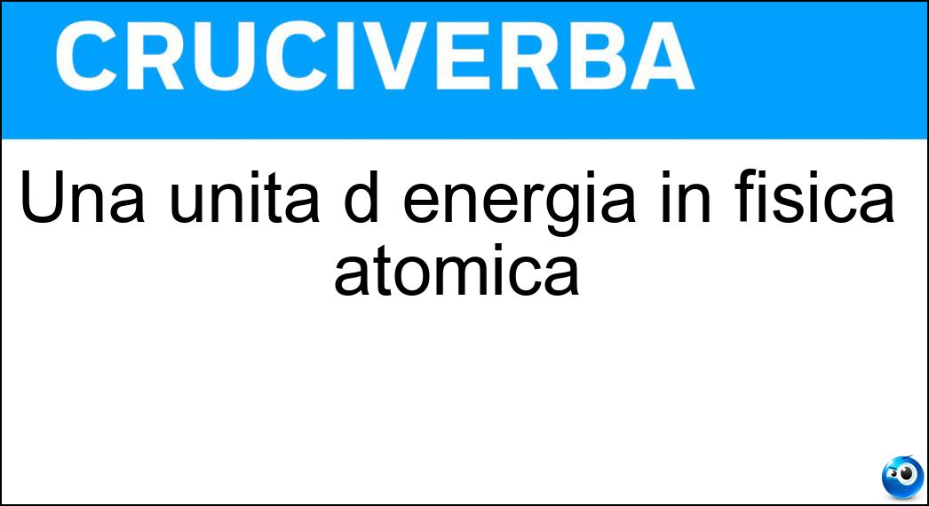 unità energia