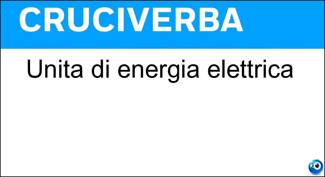 unità energia